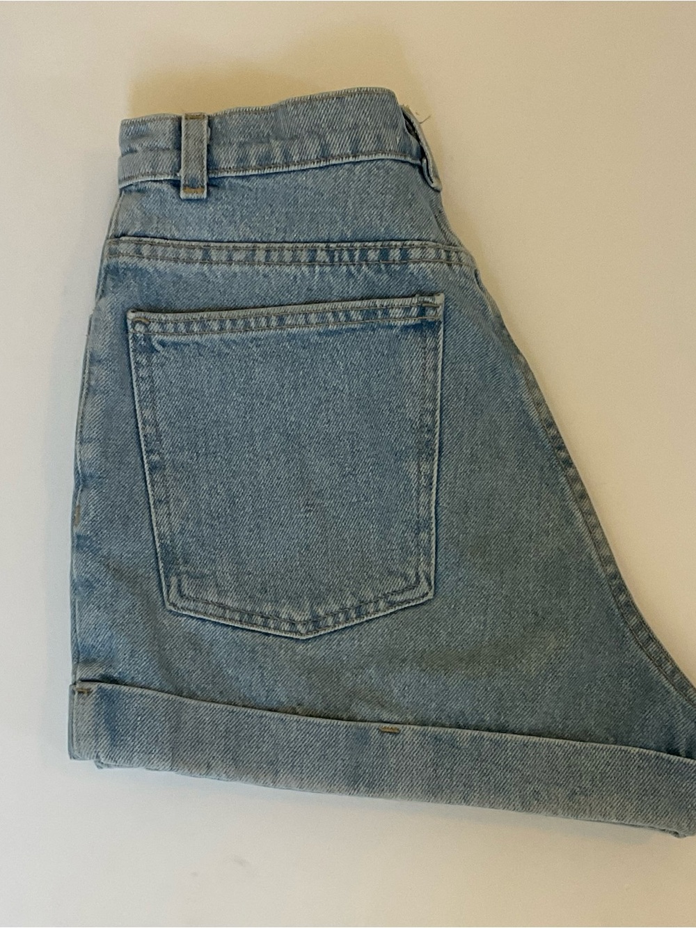 American Apparel High Waist Cuff Jean Shorts 28 - Picture 6 of 14